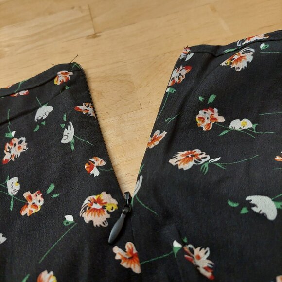 Women's Allover Floral Graphic Split Hem Cami Dress NWOT - Picture 9 of 13